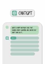 Funny Happy Birthday Card - ChatGPT created by Anthony Richardson