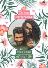 Personalised Valentines Day Photo Card created by Evie Garnett Designs - Pretty Photo Card - Girlfriend