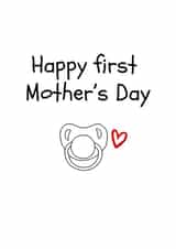 Cute Mother’s Day card - 1st Mother's Day created by Amy (Hedgecards)