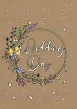 Cute Wedding Card - Pretty Floral Boho created by Lucy Driver