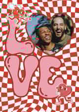 Personalised Valentines Day Photo Card created by Choo Choo  - Retro Valentine's Photo Card - Love