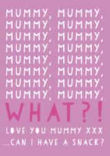 Funny Mummy Snack Card - Mother's Day Card created by Heather Alstead Design LTD