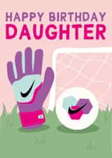 Happy Birthday Daughter - Football Card - Football Mad created by Gem Draws Stuff