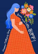 Cute Mother's Day Card - for the Mum to be - from her little Bump created by Atwood & Atwood