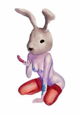 Naughty Card - Female Nude - Furries created by Charlotte