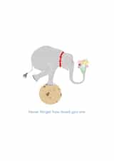 Cute Circus Card Just to say… Elephant - Never Forget How Loved you are created by Hele Jelly Bean