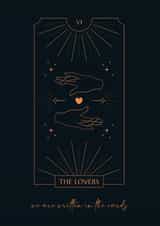 Written in the cards tarot anniversary/valentines card for your partner created by Let's Celebrate