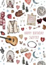 Happy Birthday Swiftie! - Perfect for Taylor Swift fans! created by Wildheart Studio