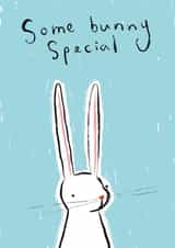 Punny Easter Card - Some Bunny Special created by Genevieve Aspinall