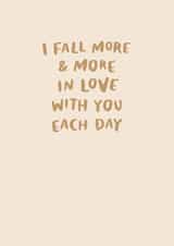 Heartfelt Valentine's Day Card - I fall more and more in love with you each day created by Raspberry Blossom