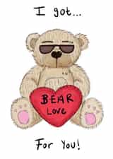 Super Cute Valentine's Day Card - BEAR LOVE created by KitsCH Noir