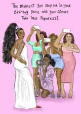 Pretty Birthday/ Greetings Card - "Strike A Pose" created by KitsCH Noir