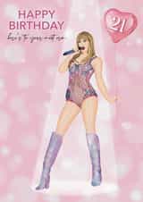 Cute Birthday Card - Taylor Swift - 21st created by Choo Choo 