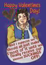 Mary from Ghosts inspired Valentine's Day card - TV, BBC, love, Anniversary created by Happy Rose