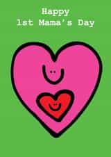 Cute Mother's Day Card - 1st Mother's Day - Pregnancy created by Peas-in-a-Pod