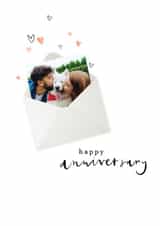 Personalised Anniversary Photo Card created by Paperlink and Meraki Greeting Cards - Cute Anniversary Photo Card - Letter of Love