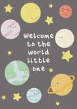 Cute New Baby Card - Welcome to the world little one created by Pri M