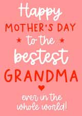 Cute Happy Mother's day Card - Grandma created by Word Up Creative