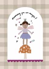 Cute Mother's Day Card - mummy you are magic created by Printed Picnic