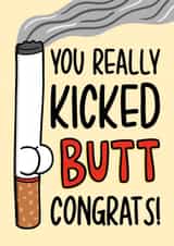 Quit Smoking Card - Funny Well Done Card - Proud of You created by TeePee Creations