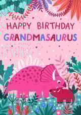 Cute Birthday Card - Grandmasaurus - Grandma created by Pear Tree Press