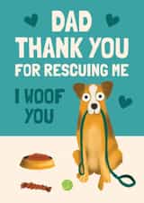 Cute Father's Day Card - From the dog - Rescue Dog created by AbiGoLucky