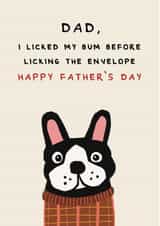 Funny Father's Day card - from the dog created by AbiGoLucky
