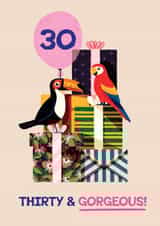 Cute & Pretty Birthday Card - 30th - For Her - Gorgeous created by Folio | Ian Owen