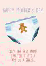 Funny Mother’s Day Card for mums with a baby created by IWB Designs