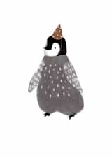 Cute Birthday Card - Penguin Party Hat created by HeatherLucyJ