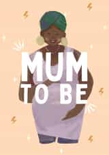 Cute Illustrated Mother's Day Card - Mum To Be created by Callie OGrady