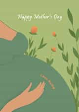 Happy First Mother’s Day Card, 1st Mother’s Day Card, Mum to be Card created by TheFishBirdCo
