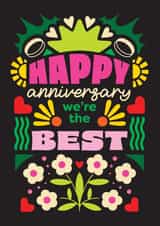 Pretty Anniversary Card - We're the Best created by OBJECTABLES