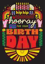 Pretty Birthday Card - Hip Hip Hooray created by OBJECTABLES