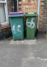 Funny Birthday Card - 65th - Bin created by OBJECTABLES