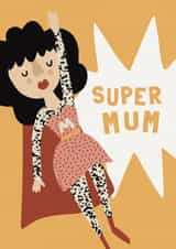 Cute Mother's Day Card - Super Mum created by Vallely Studios