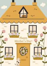 Pretty Mother's Day Card - Floral House - Cute Dog or Cat Mum Card created by Abbie Imagine