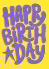 Colourful bold Happy Birthday Card created by Brand13