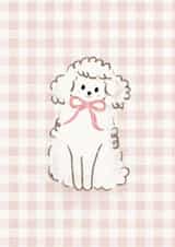 Cute Poodle Birthday Card - For Dog Lovers created by Courtney B.