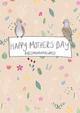Pretty Mother's Day Card - #BestMumInTheWorld created by Lucy Driver