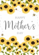 Sunflower Mother's Day Card created by Hannah Clark Illustrations