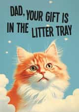 Funny Father's Day Card - From the Cat created by kissmekwik