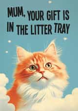 Funny Mother's Day Card - From the Cat - Litter Tray created by kissmekwik