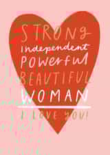 Empowering Galentine's Day Card created by Helen Mackay 