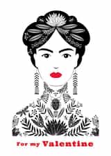 Tattooed Lady For My Valentine Card created by Maggie Magoo Designs