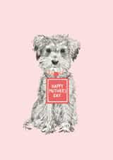 Cute Mother's Day Dog Card - From the Dog - Happy Mother's Day created by Louise Tiler