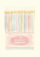 Vintage pretty cake 30th birthday card for daughter created by Libby Howker