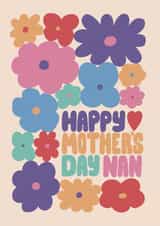 Floral Nan Mother's Day Card - Boho Flowers created by Frankie Jackson