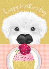 Cute Dog Mother's Day Card - For the dog lover - Happy Mother's Day created by Louise Tiler