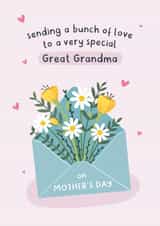 Heartfelt Mother's Day Card - Great Grandma - A Bunch of Love created by Fliss Muir